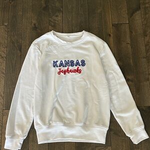 Kansas Jayhawks White Sweatshirt